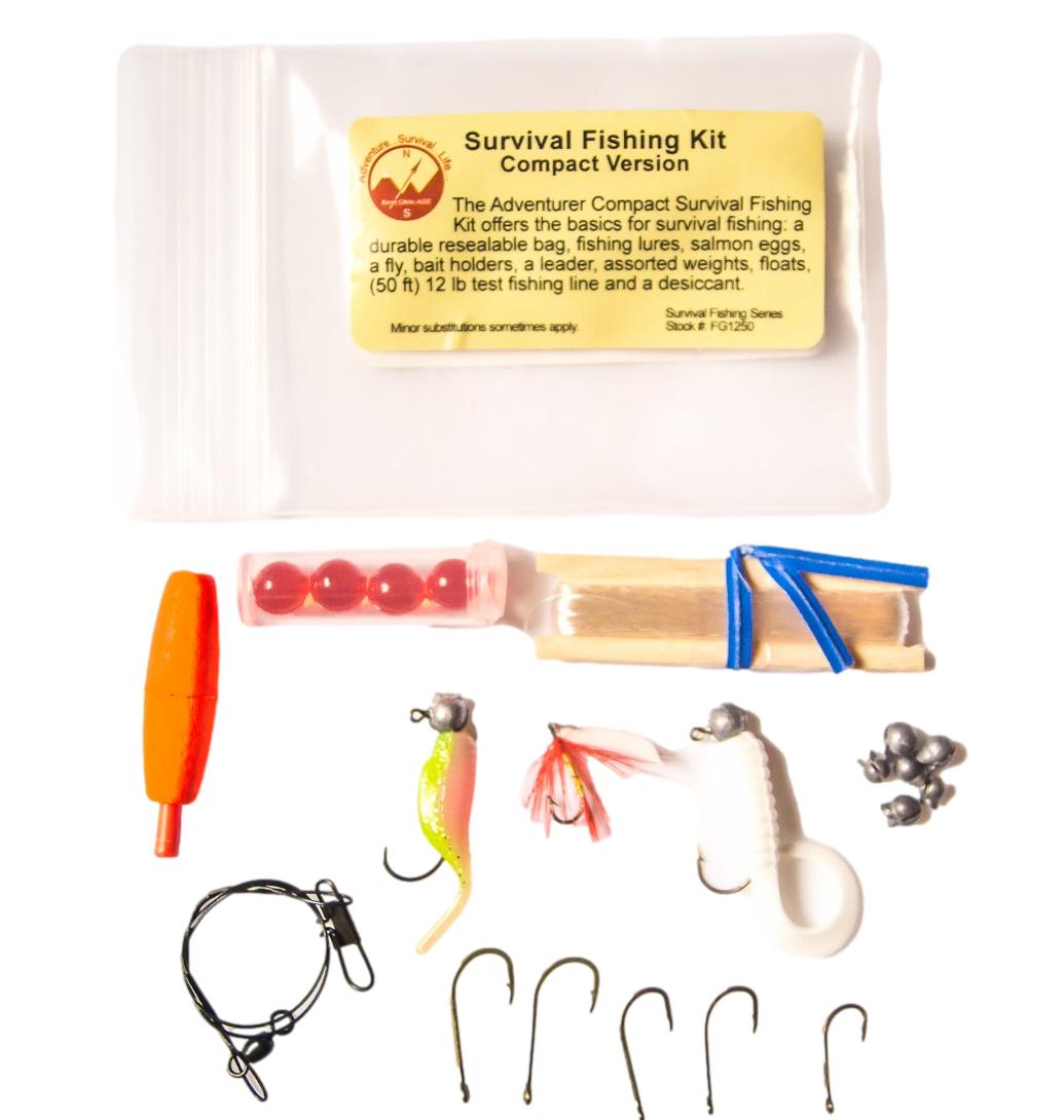 Mini Fishing Kits Bulk for Child,Small Emergency Survival Fishing Kits  Outdoor Compact Fishing Tackle Kits with Case for Beginner Operation  Christmas