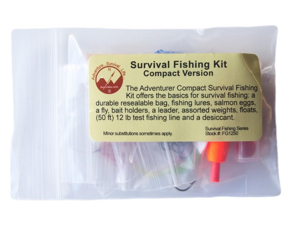 Survival Fishing Kit, Basic Version Compact Fishing  