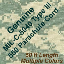 550 Parachute Cord (MIL-C-5040 Type III) Genuine Military Issue – Best  Glide ASE